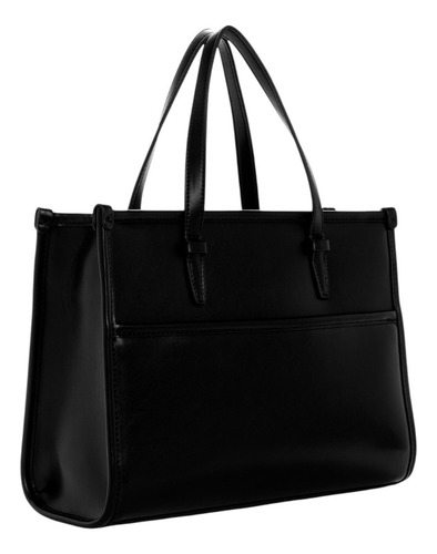 Bolsa Guess Factory Le940424-bla Acabado de los herrajes Níquel Color Negro Correa de hombro Negro Diseño de la tela Lisa