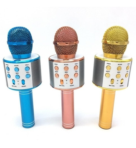Micrófono Karaoke Inalámbrico + Bluetooth + Usb + Parlante