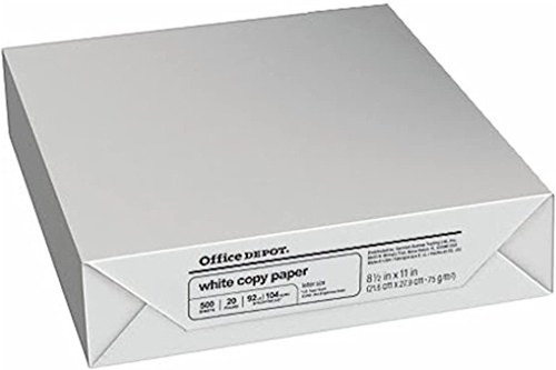 Resma De Ibas Para Impresión Office Depot Copia Fax