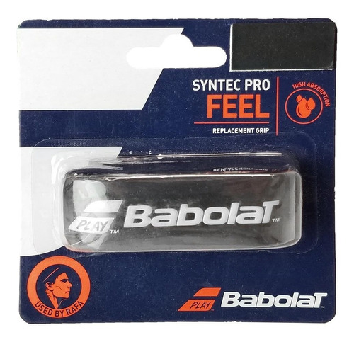 Cushion Grip Babolat Syntec Pro Feel- Preto E Branco- Nadal