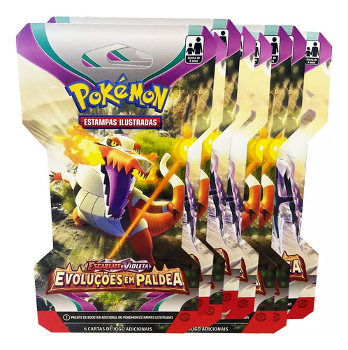 Pokémon 24 Blisters Unitários  Evoluções Em Paldea - Ev2