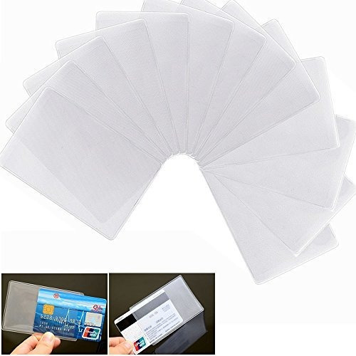 Bronagrand 20pcs Soft Transparente Frosted Vertical Id Titul