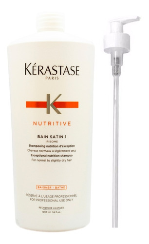 Kerastase Nutritive Bain Satin 1 Shampoo X 1000 Pelo Normal