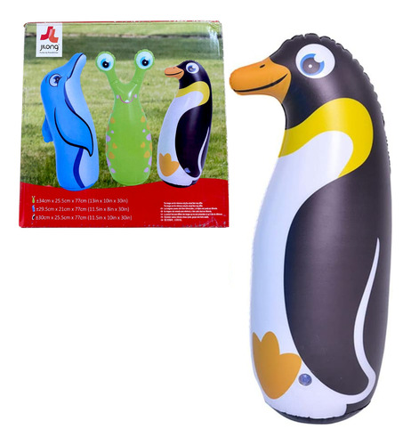 Punching Ball Inflable Jilong Boxeo Infantil Animales Juego Color Pingüino