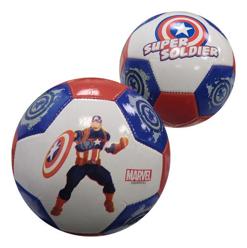 Pelota Fútbol Cuero Nº3 Avengers Original Y Oficial