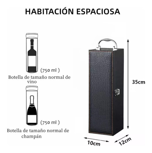 Caja De Regalo Para Un Vino Tinto Con Utensilios De Vino Negros