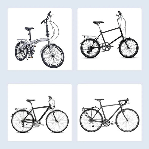 Cesta Trasera Para Bicicleta, Estante De Negro Con Tapa