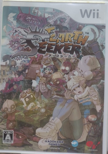 Jogo Wii Earth Seeker Japones Jrpg Novo Mas Com Avarias