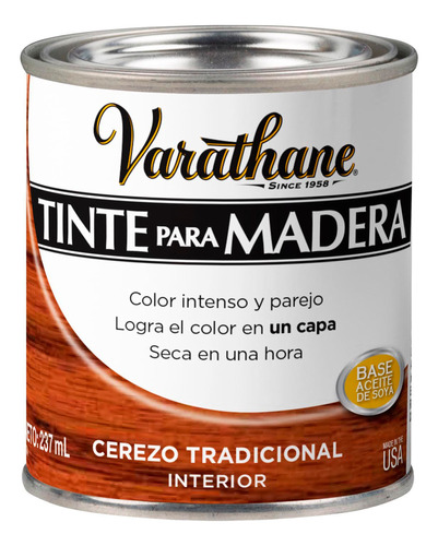 Tinte P/madera Varathane Cerezo 0.237lts.