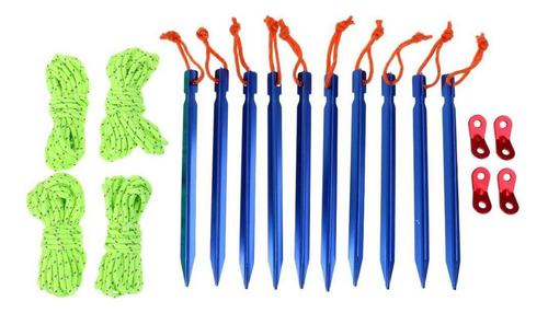 10pcs Reflective Rope Stake Stakes