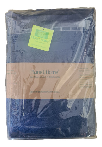 Toallas Y Toallones Planet Home: Conjunto 150x75 Cm Azul Lisa