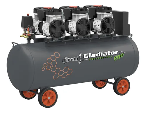 Compresor S/aceite 3motores 6hp 100lts.4500w Gla.pro