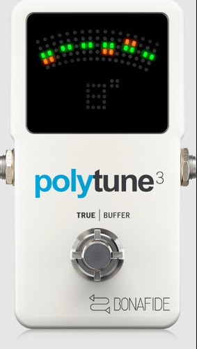 Afinador de instrumento cromático TC Electronic PolyTune 3 color blanco