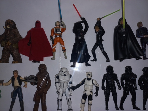 Figuras Star Wars Kenner Hasbro Luke Vader Windu Snowtrooper (Usado)