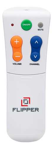 Flipper Control Remoto Universal De Tv Con Botón Grande Pa.