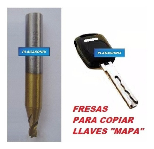 Imagen 2 de 9 de Fresa Mapa Repuesto Maquina Copiadora Llaves Auto Cerrajeria