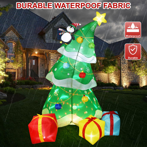 Inflable De Navidad Led Para Patio Decoración Exterior