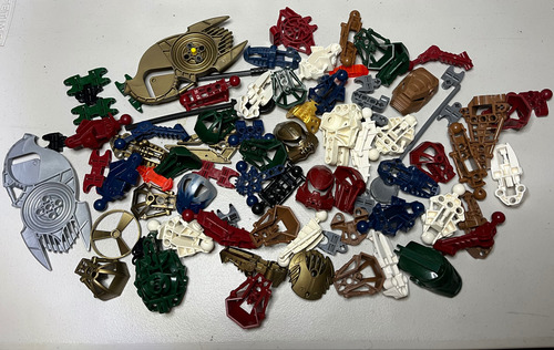Lego Bionicle Piezas Sueltas 1 Toa Hagah, Metru Y Hordika (Usado)