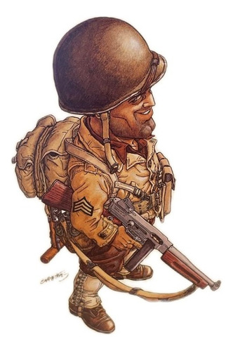 Akira Toriyama Kit Para Montar - Soldado Americano Ww2 1/12