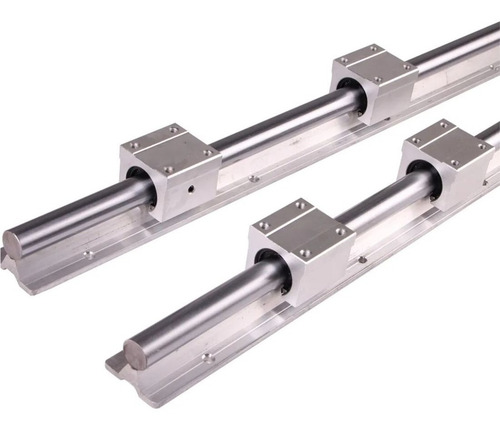 2 Guías Lineales Sbr20 De 2 Metros + 6 Rodamientos Sbr20uu