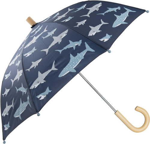 Hatley Boys Little Printed Umbrellas, Shark Frenzy, Talla Ún