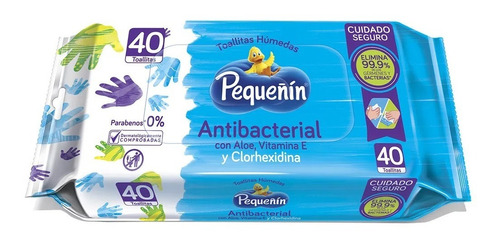 Toallas Húmedas Pequeñin Antibacter - Unidad a $189