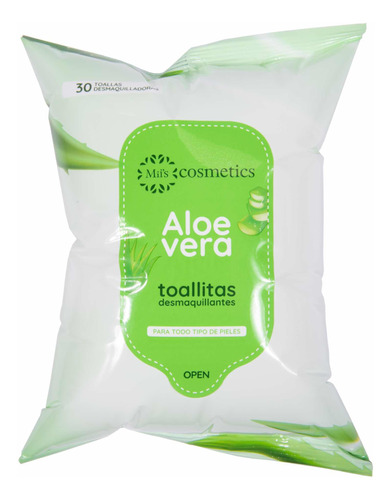 Toallas Desmaquillantes De Aloe Vera X30 Unidades Miis