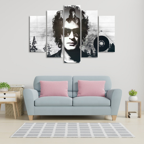 Cuadro 5 Piezas 110x80 Cm Gustavo Cerati - Nelestore