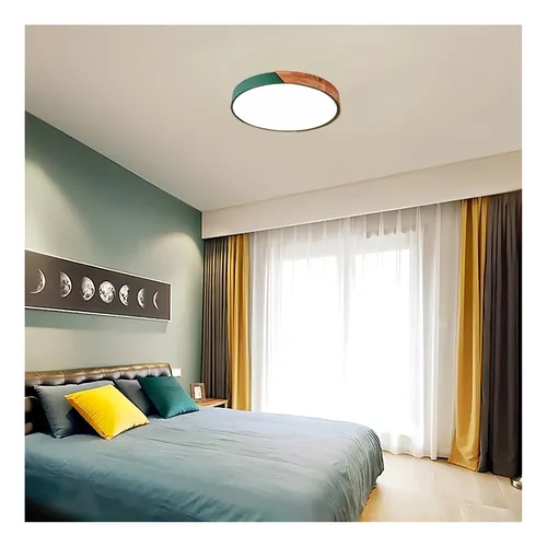 Serlux Panel LED Redondo Cerchio 18W Unidad 1 220V Verde Verde 3000 K