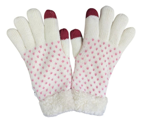 Guantes De Lana Touch Blancos