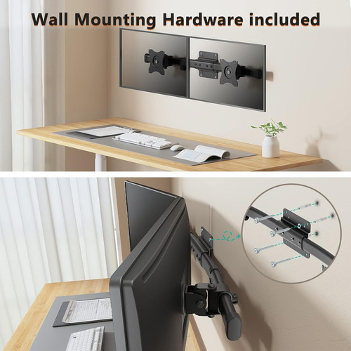 Soporte De Pared Para Monitor Doble, Adaptador De Soporte In