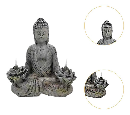 Estatua De Buda Meditación Solar Solar Solar Relig