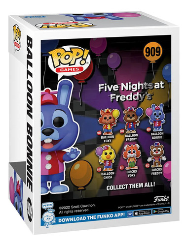 Funko Pop! Games Balloon Bonie #909 Five Nights At Freddy's