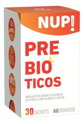 Fibra Prebiotico Nup - 30 Sachet - Inulina Sabor Sin sabor