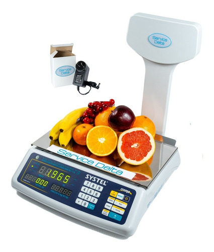 Imagen 2 de 7 de Balanza Systel Croma 31 Bat Pto Impresor La Mejor Del Mercado Service Delta