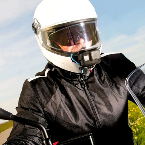 Suporte Queixeira De Capacete Para Gopro E Similares