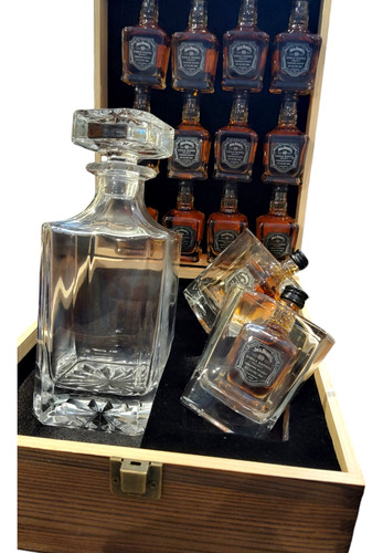 Whisky Jack Daniels Single Barrel 50ml X15u Decanter + Vasos