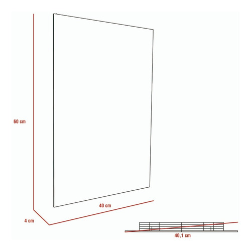 Combo Reflekta 4 Mueble De Lavamanos 55 + Espejo Bolonia