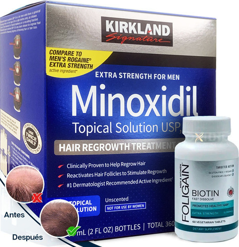 Pack Regeneración Capilar | Minoxidil 5% + Vitaminas Premium