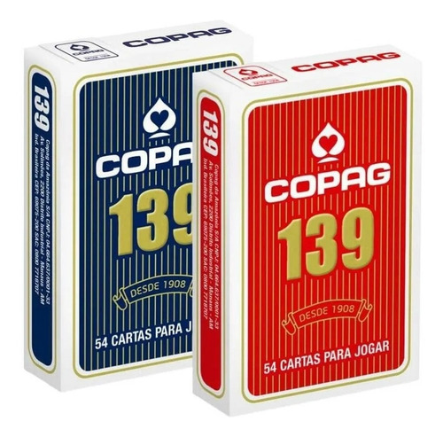 Kit 2 Jogo Baralho Profissional Copag 139 Original 54 Cartas