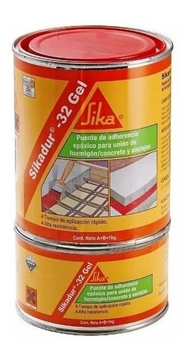 Adhesivo P/unir Hormigón Sikadur-32 Gel (a+b) 1kg Sika - Ynt