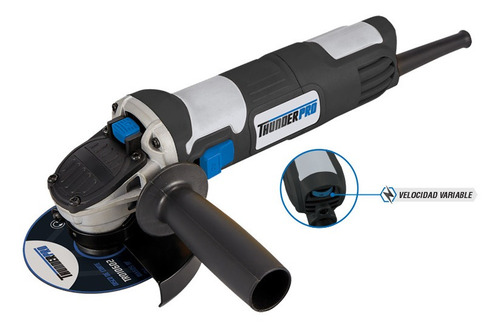 Imagen 2 de 6 de Amoladora Angular 115mm 900w 0/11000 Rpm Thunderpro Tr00475