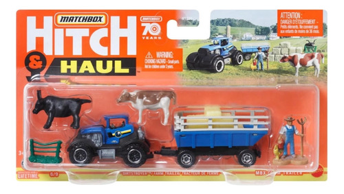 Matchbox Hitch & Haul Mbx Farm Life Fazenda