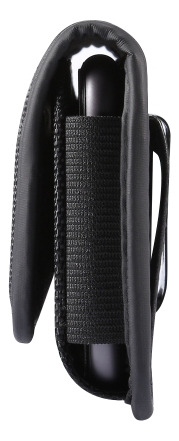 Funda Negra De Cuero Tipo Riñonera Para Hombre