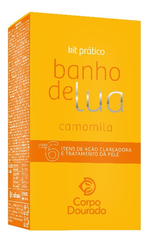 Kit De Banho Camomila Prático Corpo Dourado Banho De Lua