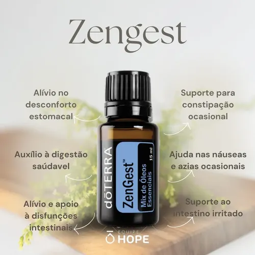 Óleo Essencial Zengest 5ml Doterra Mix Digestivo Constipação