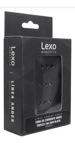 Toma Corriente Andes Triplex 10a Black