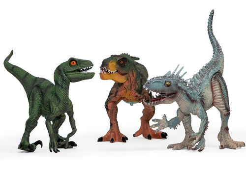 Set Paquete 3 Dinosaurios Realistas De Juguete Con Sonido | Envío gratis