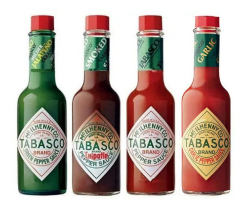 Pack X6 Salsas Tabasco X 60ml Envios Exquisita Elegilas!