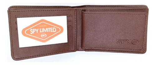 Billetera Hombre Spy Limited New Luca 2 En 1 Wallet Color Marrón Oscuro